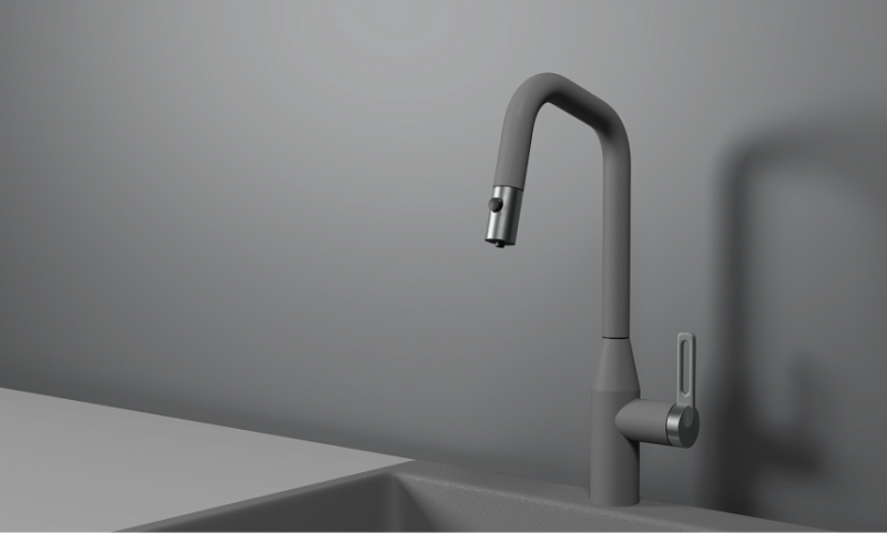 Смеситель для кухни Granula 8171, АЛЮМИНИУМ Алюминиум